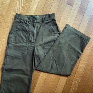 Oak + Fort wide leg cargo pants